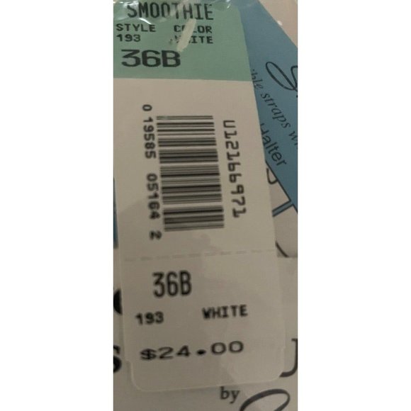 36B Convertible BackLess Push Up Bra by Smoothie White Style 193 - Picture 3 of 8